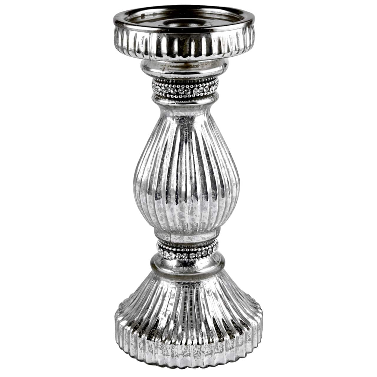 Ashland&#xAE; Mercury Glass Pillar Candle Holder